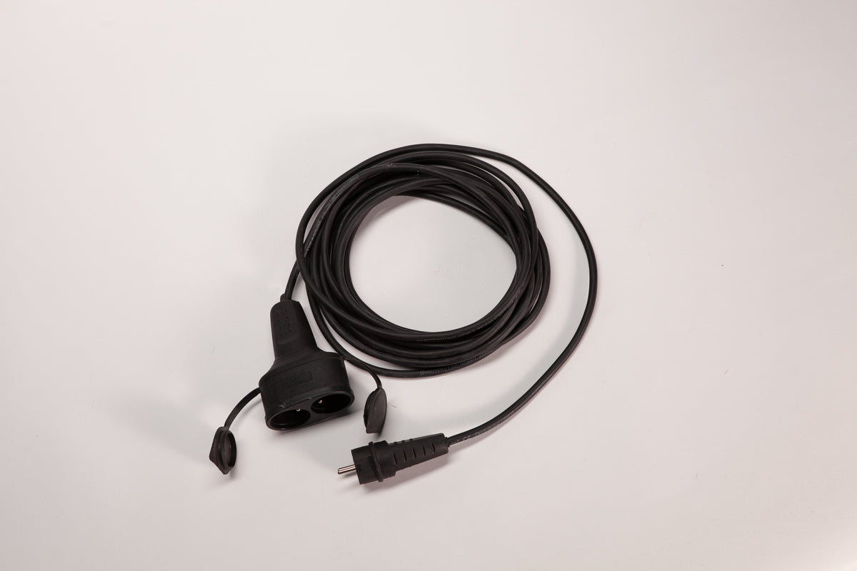 Prodlužovací kabel 230V 2 zásuvky 3 metry černý
